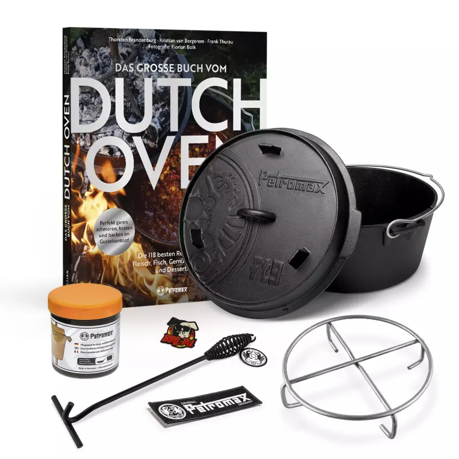 Hot BBQPit Bundle 2 - large Dutch Oven and care paste Dutch Oven