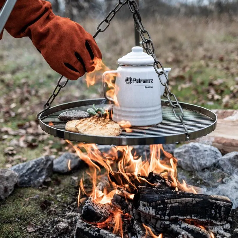 hanging_grate_tripod_4.webp Hot Hanging grate tripod Campfire Utensils | Grills