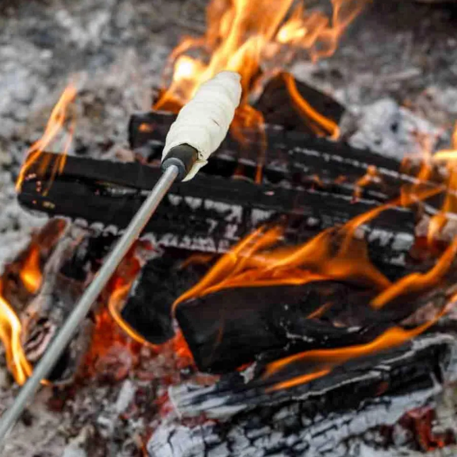 Best Sale Stick Bread Skewer with cast iron tip Outdoor Tableware | Campfire Utensils
