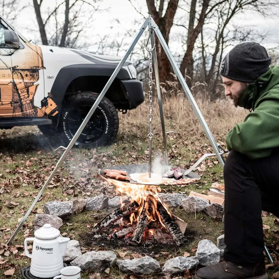 Outlet Tripod set D1 Campfire Utensils | Grills