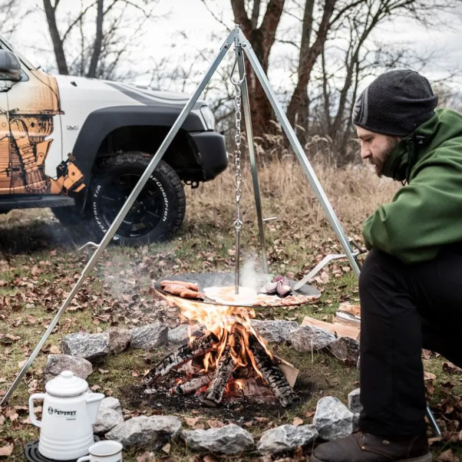 tripod_with_chain__hook_7.webp Online Tripod with chain & hook Campfire Utensils | Grills